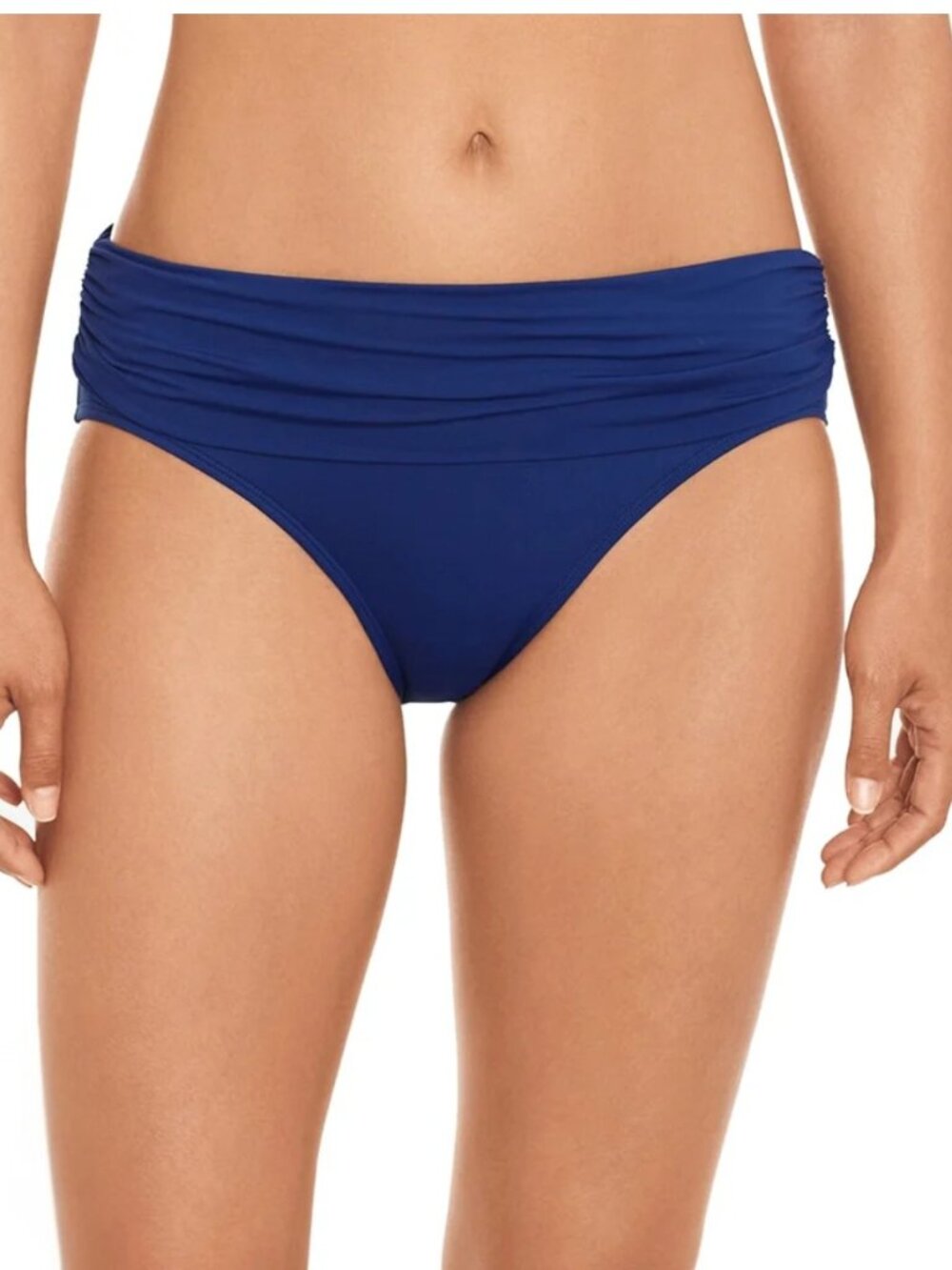 Lauren Ralph Lauren Sapphire Blue Fold-Over Bikini Bottom